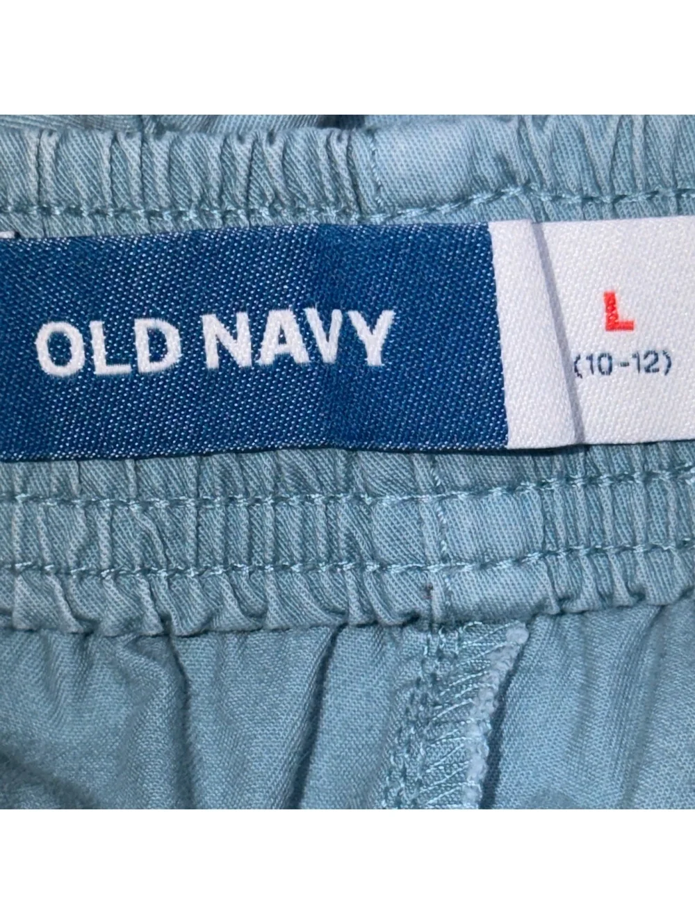 Old Navy Boys L 10-12 Blue/Green Pull-On Shorts